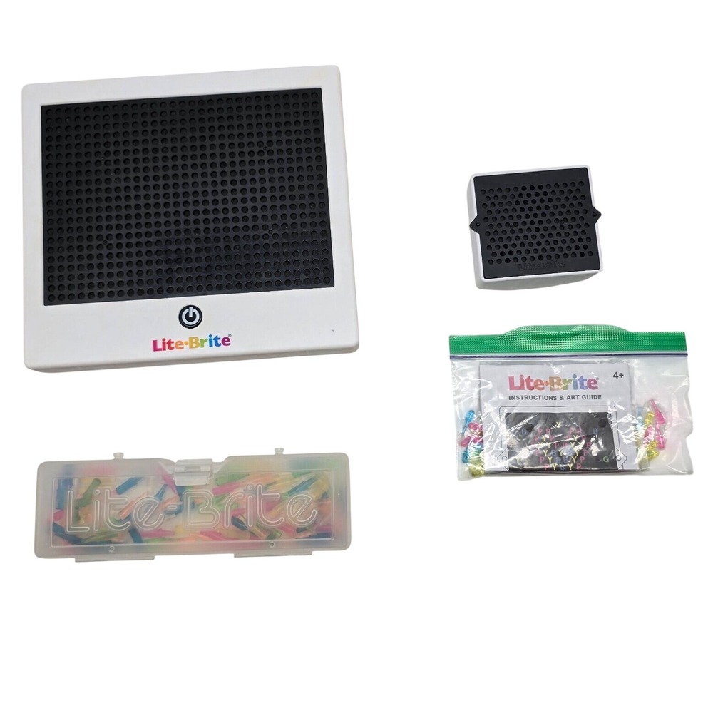Lite-Brite Ultimate Classic and Mini Set Light Up Toy with Pegs White Kids Toy
